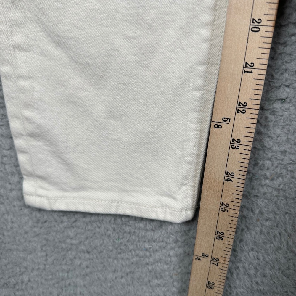 Rag & Bone Nina High-Rise Ankle Cigarette Jeans Off White Cream Size 27 Classic - Picture 6 of 9